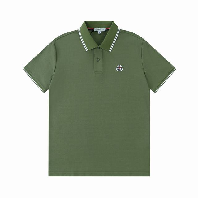 110 Moncler Black and White Collar Polo Shirt (Upgraded), inspired by 80s retro