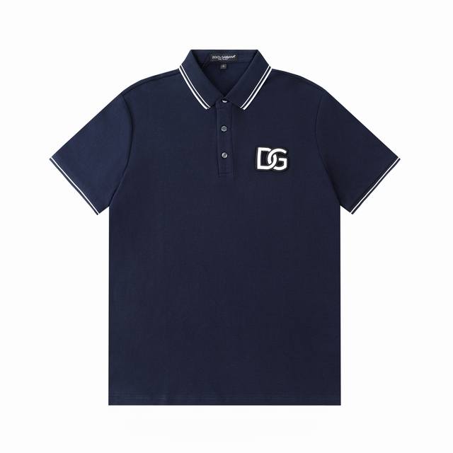 110 Dolce & Gabbana Dg letter 3D embroidery, brand logo buttons, new summer polo