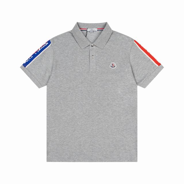 120 Moncler Black and White Collar Polo Shirt (Upgraded), inspired by 80s retro