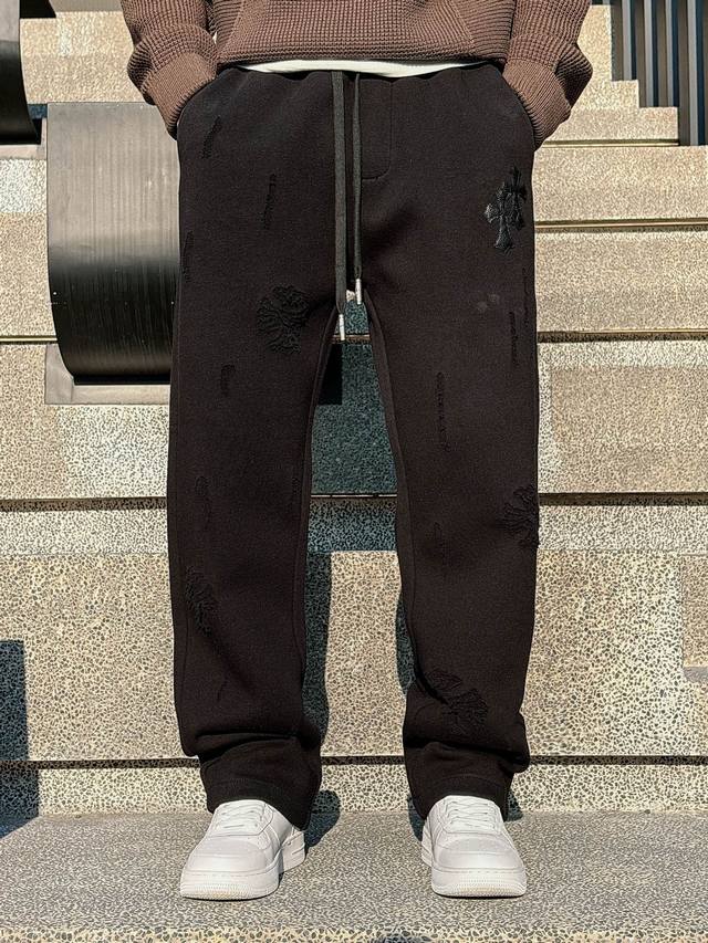 p210 Style No. 20677# Thickened Chrome Hearts Pants New 2025 Autumn/Winter Casua