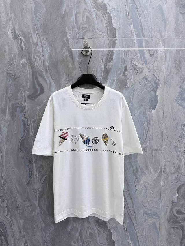 150Fend1 26 New Standard Fit Short-Sleeve Crew Neck T-Shirt. White 100% Cotton. 150Fend1 26 New Standard Fit Short-Sleeve Crew Neck T-Shirt. White 100% Cotton.