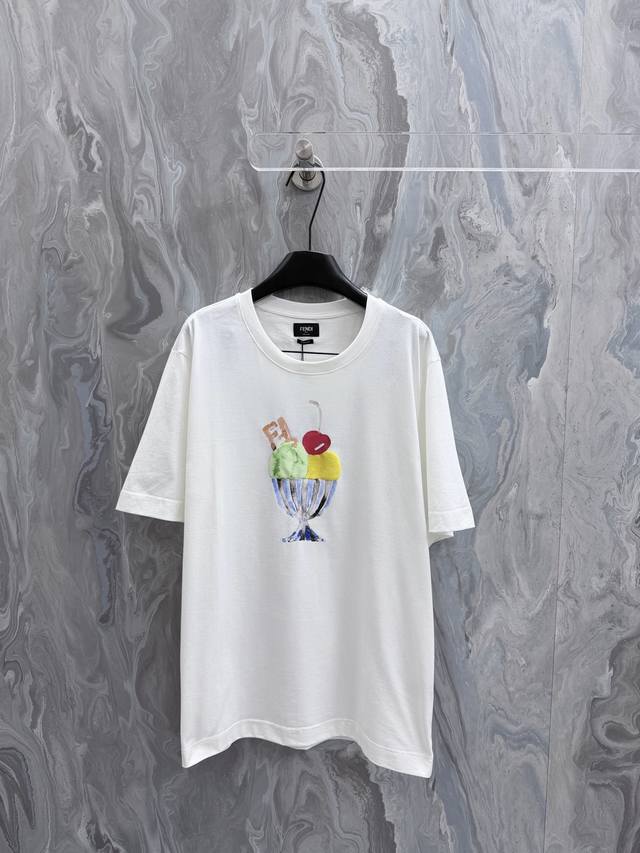 130Fend1 26 New Standard Fit Short-Sleeve Crew Neck T-Shirt. White 100% Cotton. 130Fend1 26 New Standard Fit Short-Sleeve Crew Neck T-Shirt. White 100% Cotton.