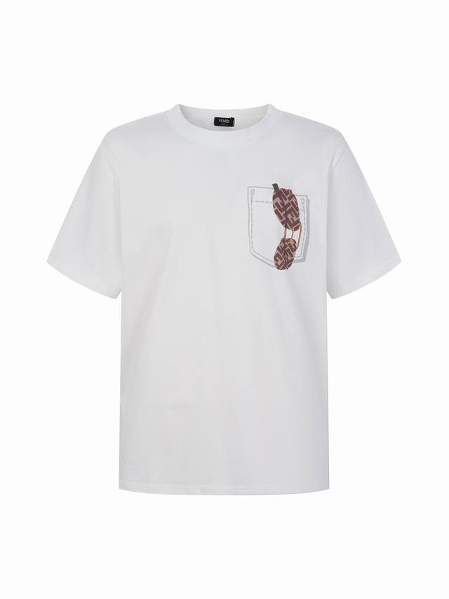 p110 Fendi 2026 Spring/Summer Sunglasses Print Short-Sleeve T-Shirt Italian ligh p110 Fendi 2026 Spring/Summer Sunglasses Print Short-Sleeve T-Shirt Italian ligh