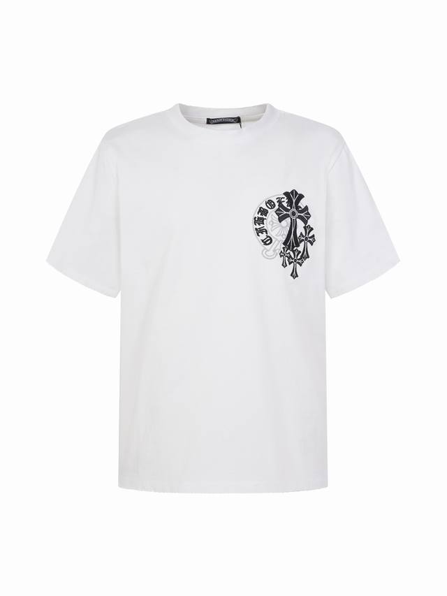 p150 Chrome Hearts 26Ss New Cross Embroidered Short-Sleeve T-Shirt, Heavyweight