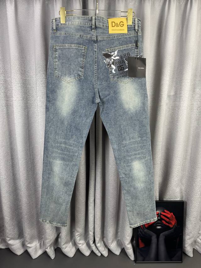 p170 Dg Dolce & Gabbana 26Ss Early Spring New Pocket Cupid Angel Logo Jeans Made