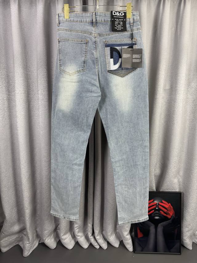 p170 Dg Dolce & Gabbana 26Ss Early Spring New All-over Logo Jeans Made of cotton