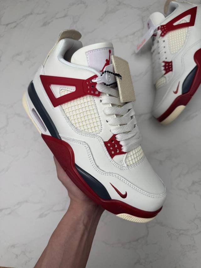 310 Collaboration with AJ4 Nigel Sylvester Air Jordan 4 Brick After Brick (White