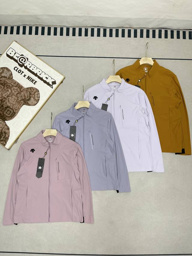 210 Summer New Descente Women's Stand Collar Loose High Elastic Lightweight Sun