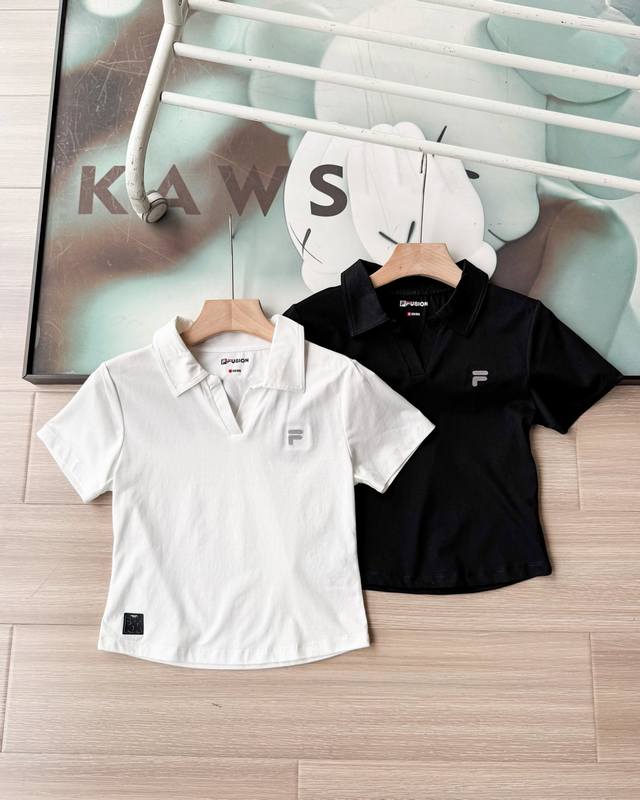 120 Fila Fusion 2026 Summer Women's Polo Shirt, slim fit without being tight, ma