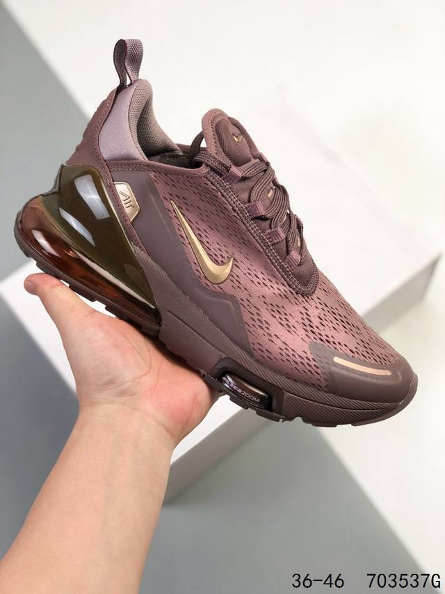 250 公司级带半码！ Nike Air Max 270 premium 耐克 运动缓震 大气垫休闲跑步鞋 时尚舒适的穿着感受和出众格调 鞋款设计灵感源自
