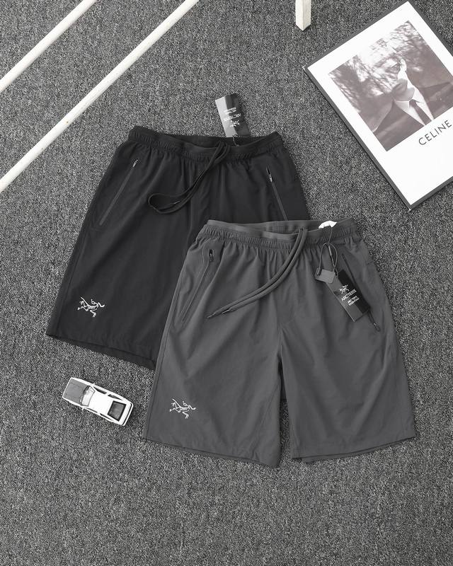 120 始祖鸟Arc’Teryx Incendo轻量透气夏季速干弹力训练运动短裤 颜色：黑色 玄铁灰 尺码：M-3Xl M穿165-170Cm 100-