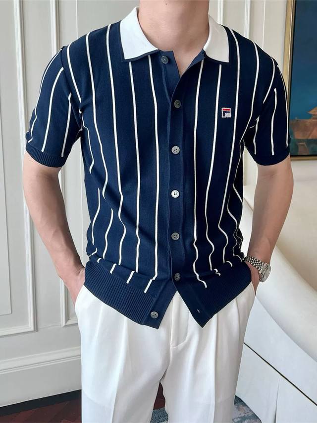 p160 Fila Knitted Men's Short-Sleeve T-Shirt! A once-in-a-century limited editio