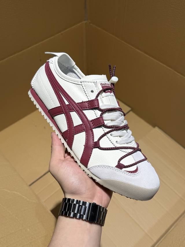 140 #Z版新配色 Onitsuka Tiger Mexico 66 亚瑟士鬼冢虎复古经典板鞋 产品从款式颜色造型上体现出追求舒适和细节的完美 鞋类更是推崇
