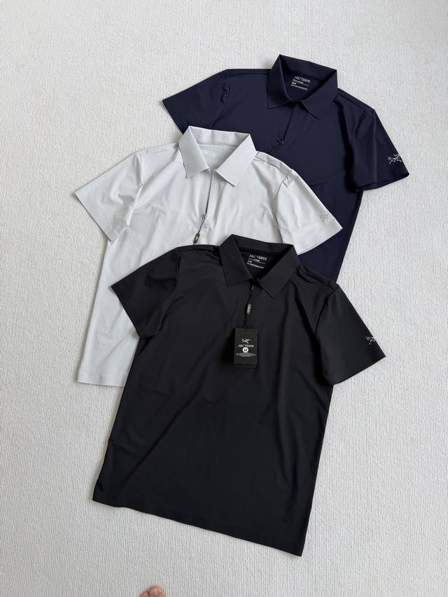 p80 始祖鸟26夏季新品！男士顶尖冰丝凉感无痕短袖polo衫！掌柜力荐！品相一级棒！代工厂p出品！线上线下同步！客p冰丝凉感面料！抗皱免烫！面料手感细腻顺滑