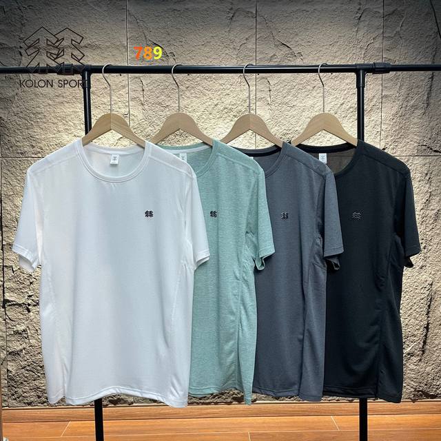 p140 Kolon Sport可隆 都市运动吸湿排汗短袖T恤系列 科技面料 轻盈透气 激发运动潜能 立体剪裁工艺，贴合人体工学，增强穿着舒适性，无侧缝一体