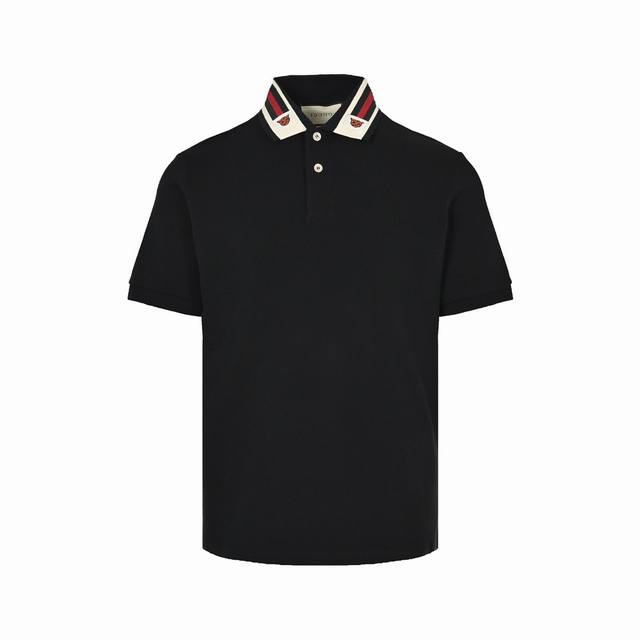 本地自取：210 Gucci 古驰 22Ss 领口红绿织带polo短袖 原版面料，面料酷爽棉珠地面料克重240-250G之间 面料洗水 ，手感超好，上身百搭