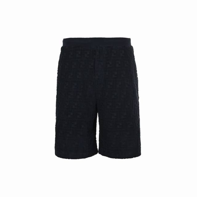 本地自取：210 Fendi 芬迪 25Ss Ff凹凸提花毛巾短裤 定织双支Ff提花毛巾面料，由于单独定制，起订量大，且耗费时间，但是能完美还原Yb，区别市