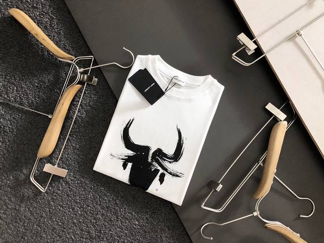 p100 YSL Summer Hot Selling Printed Short-Sleeve T-Shirt, High-Quality Original