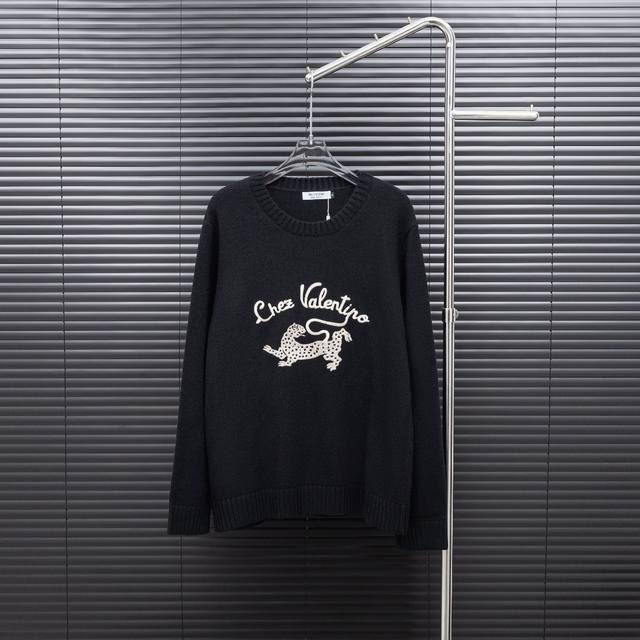 220 款式：Vt华伦天奴刺绣针织长袖毛衣 尺码：S-Xxl 面料：羊毛混纺 辅料：全套定制原版辅料 无性别区分 男女同款