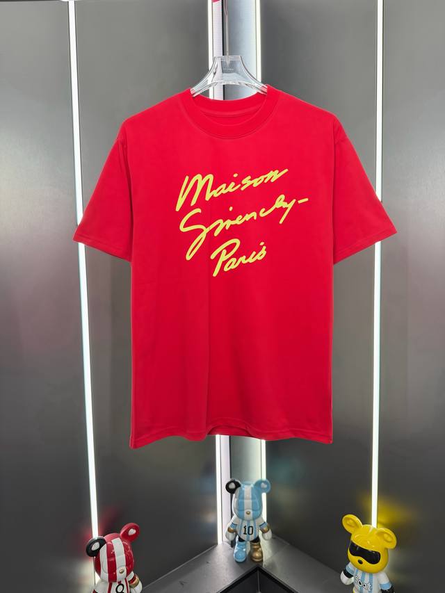 p80 独家背景供货 支持来图一件定做 Yves Saint Laurent*圣罗兰Ysl印花圆领短袖T恤短袖 颜色：黑色，白色，杏色，红色，烟灰色 尺码