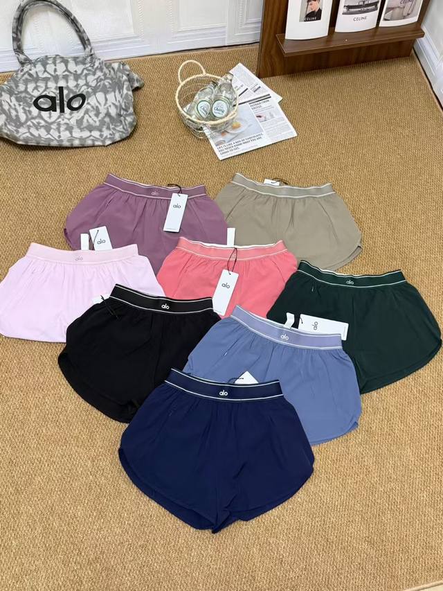 110 Alo Webbing Quick-Dry Shorts Colors: Black, Navy Blue, Light Blue, Purple, K