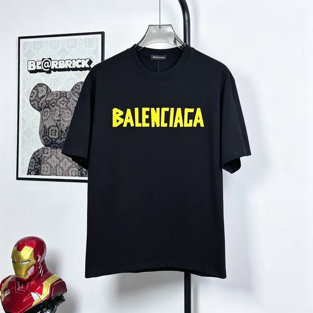 p90 Style No.: Mk91 Paris Tape Letter Print Short-Sleeve T-Shirt Fabric: 32-coun