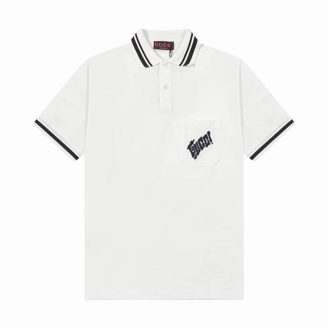 p120 Brand: Gucci Fabric: Pure cotton mercerized pique Weight: 230g Colors: Blac