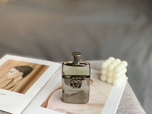 110原单品质 Gucci Guilty 古驰罪爱原罪男士香水 90Ml 每个人都爱慕Gucci Guilty男士。他勇于冒险，乐于寻求刺激，对女人的欲望也