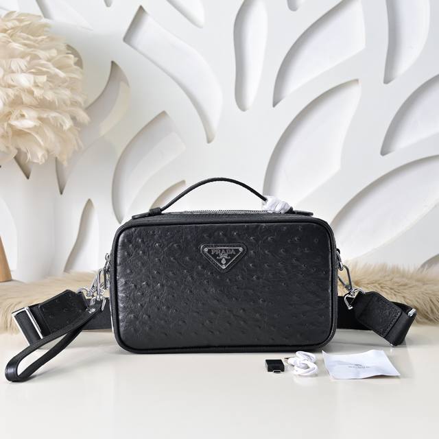 Prada - Latest men's crossbody bag with fingerprint lock. Made of imported calfs Prada - Latest men's crossbody bag with fingerprint lock. Made of imported calfs