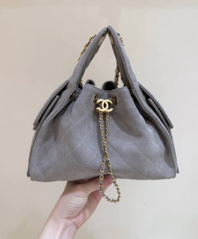 p1370 Light brown suede bag has arrived! 25K High-End Ready-to-Wear Series Chane