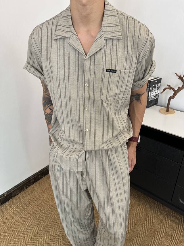 Clothes - p260. Pants - p270. Dg 2026 Early Autumn Retro Striped Two-Piece Set | Clothes - p260. Pants - p270. Dg 2026 Early Autumn Retro Striped Two-Piece Set |