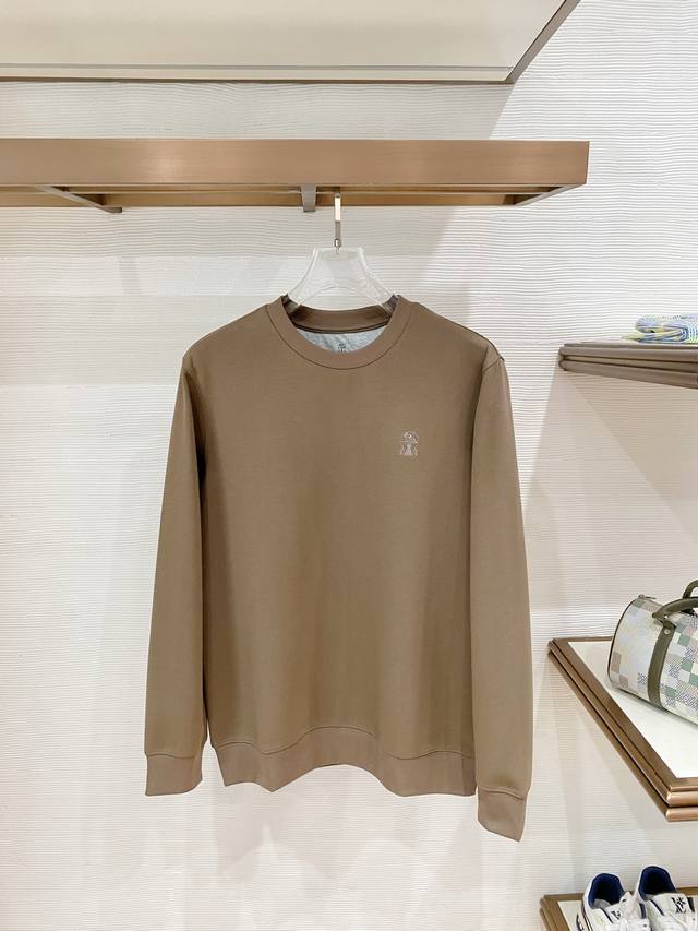 Brunello Cucinelli official website style air layer sweatshirt Size: M-3 XL Colo Brunello Cucinelli official website style air layer sweatshirt Size: M-3 XL Colo