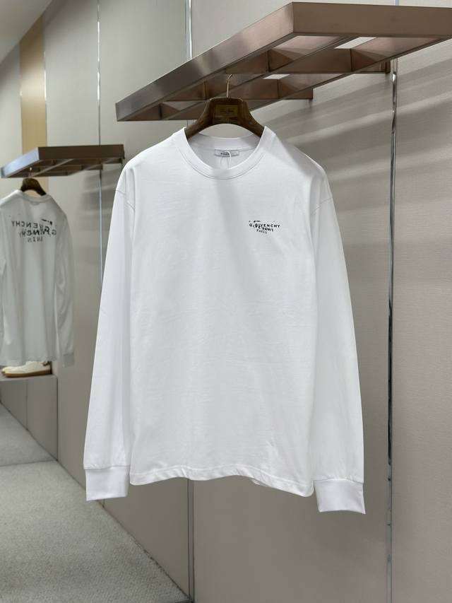 p230 Givenchy Stamp前后印花长袖 原版：2691购入开发 货号：1685240-A20 面料：全棉面料 工艺：印花工艺 颜色：白色