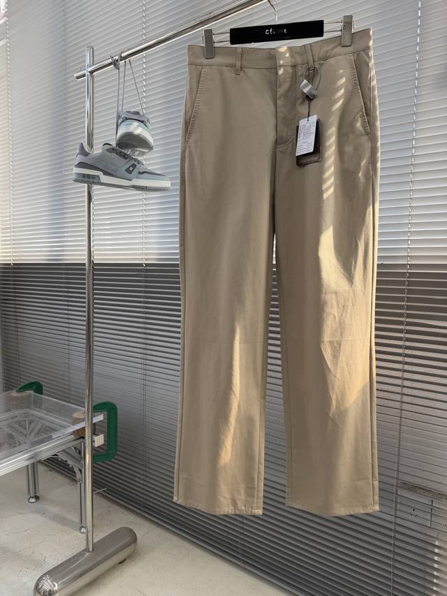 p290 - Louis Vuitton 26Ss Leather Logo Silk Cotton Crepe Casual Pants Mulberry S p290 - Louis Vuitton 26Ss Leather Logo Silk Cotton Crepe Casual Pants Mulberry S