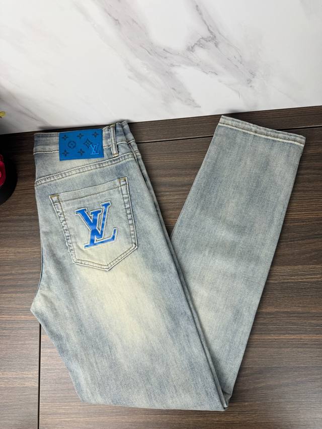 #Jap180 Lv 26Ss Spring/Summer Jeans - High-end slim-fit skinny jeans with modera #Jap180 Lv 26Ss Spring/Summer Jeans - High-end slim-fit skinny jeans with modera