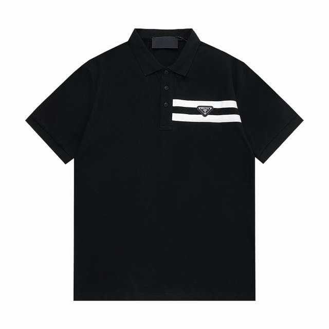 #Mi p120 prada 普拉达 拼领 三角标字母 polo衫 升级,灵感源自八十年代复古 原版面料 官方同款 定制 同缸染面料 手感非常舒服 春 #Mi p120 prada 普拉达 拼领 三角标字母 polo衫 升级,灵感源自八十年代复古 原版面料 官方同款 定制 同缸染面料 手感非常舒服 春