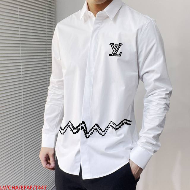 p290 T447 Lv Louis Vuitton latest men's must-have shirt, 100% natural cotton, co p290 T447 Lv Louis Vuitton latest men's must-have shirt, 100% natural cotton, co