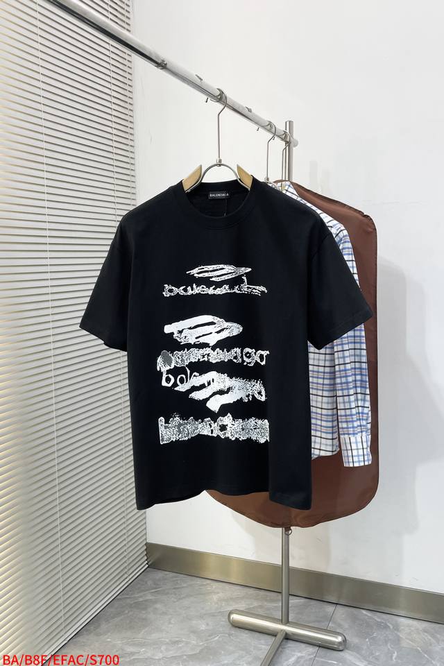 p180 S700 Balenciaga exclusive new original men's casual short-sleeved shirt, hi