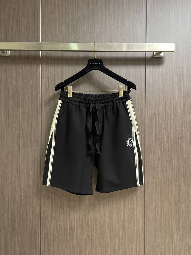 180 Loewe Embroidered Athletic Shorts, made from technical plain knit fabric, wi