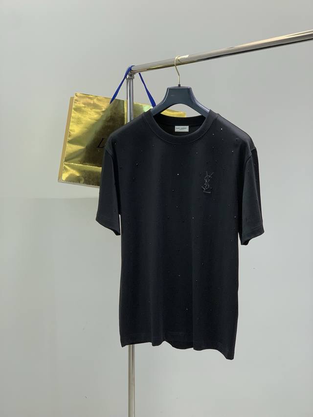 p250, Saint Laurent, 2026 Summer New Arrival, Fashionable Casual Crew Neck Short