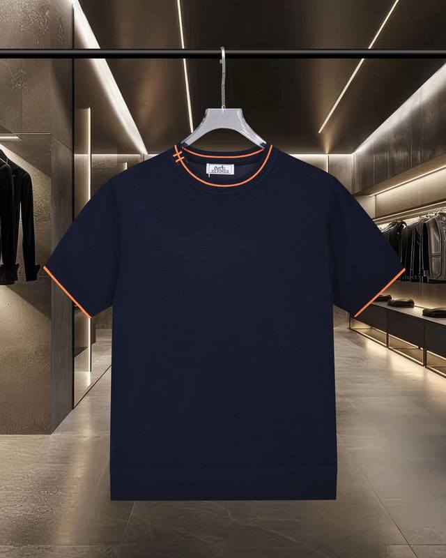 150 隔天出货 Hermes 爱马仕 领袖H绣花Logo针织休闲短袖polo衫 2025Ss官网新款原版面料 官方同款 polo衫定制 网纱毛衣针织面料 高 150 隔天出货 Hermes 爱马仕 领袖H绣花Logo针织休闲短袖polo衫 2025Ss官网新款原版面料 官方同款 polo衫定制 网纱毛衣针织面料 高