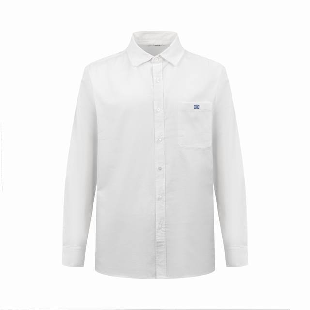 270 Celine Logo Embroidered Shirt. Custom-made, smooth, draping, and comfortable