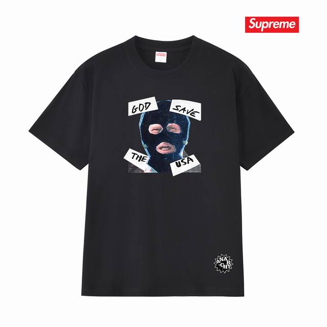 S405 p100 Supreme Ss26 Spring Limited Edition T-shirt Series Week7 God Save Us T