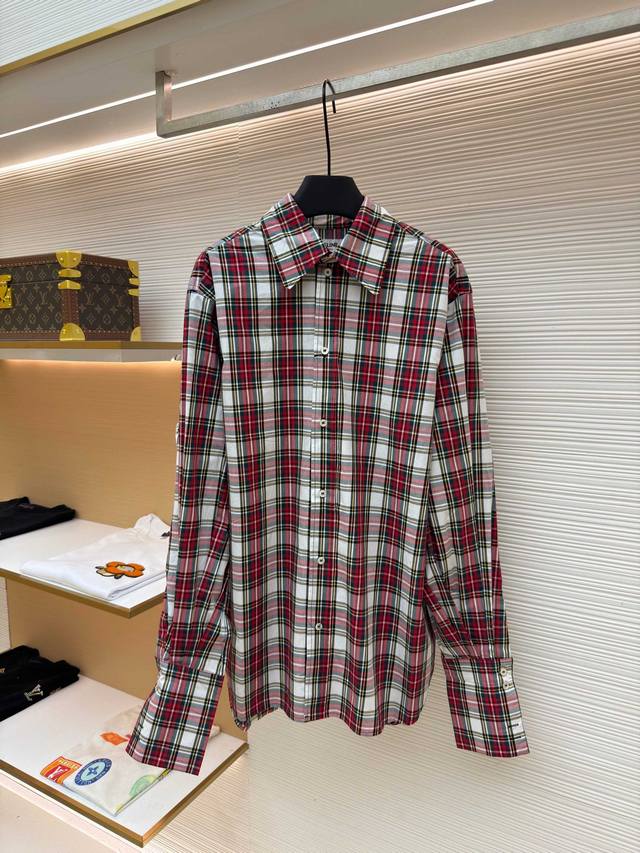 280 Celine Red and White Striped Collared Shirt Original: Purchased in 9112 for