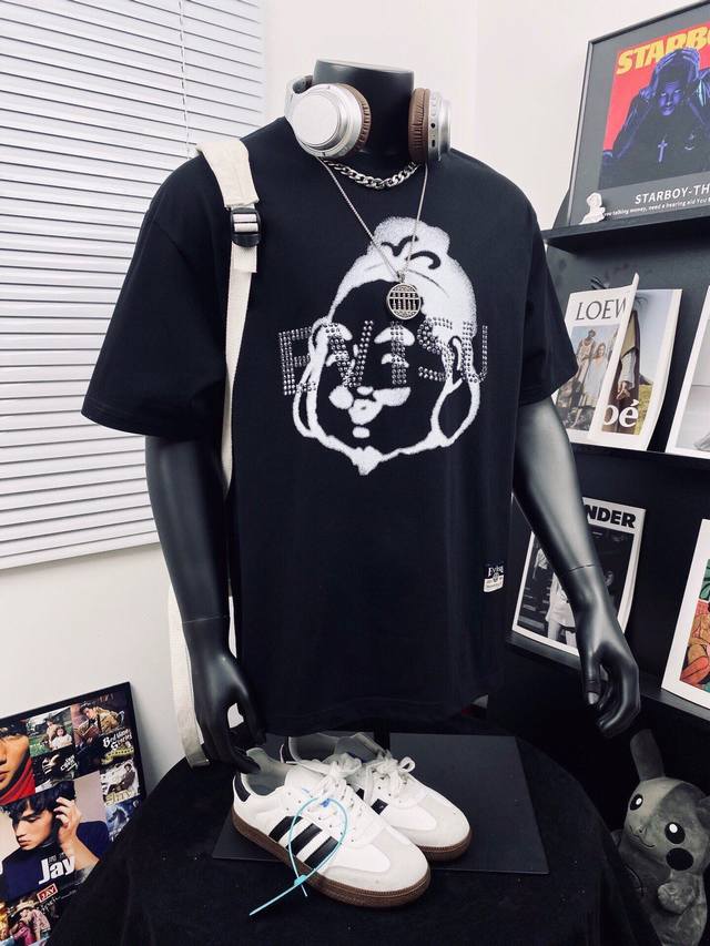 20-day return/exchange policy 190 Evisu Fushen Summer New Buddha Head Dharma Men