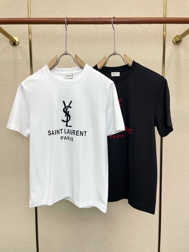 p200. Saint Laurent exclusive new original men's casual short-sleeved shirt, hig