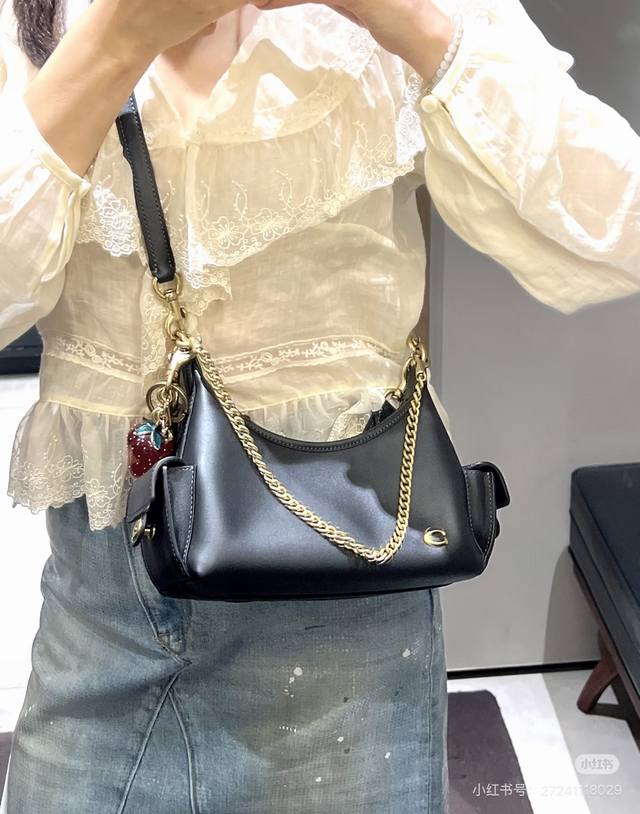 p300 The new Coach black and gold Pocket Juliet small size has arrived! The swee