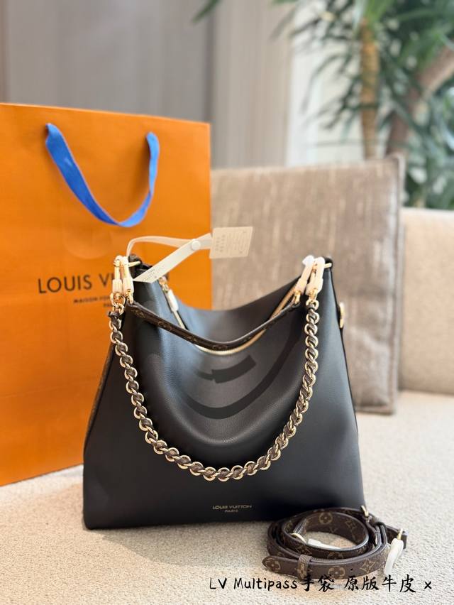 p430 LV Multipass Handbag. This LV Multipass handbag is from the Spring/Summer 2