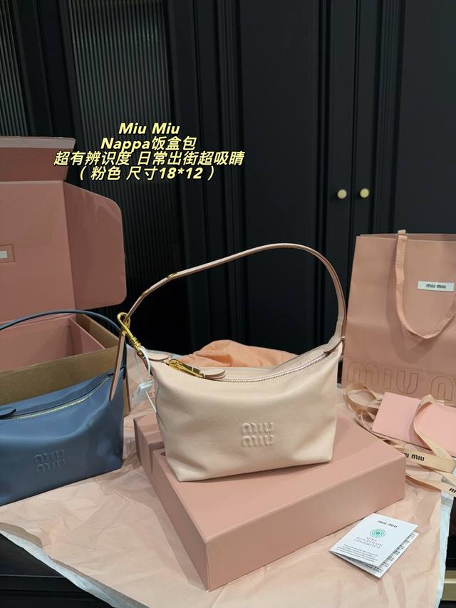 p300 Full Set Packaging Dimensions: 18*12 Miu Miu Nappa Lunch Bag, with a delica