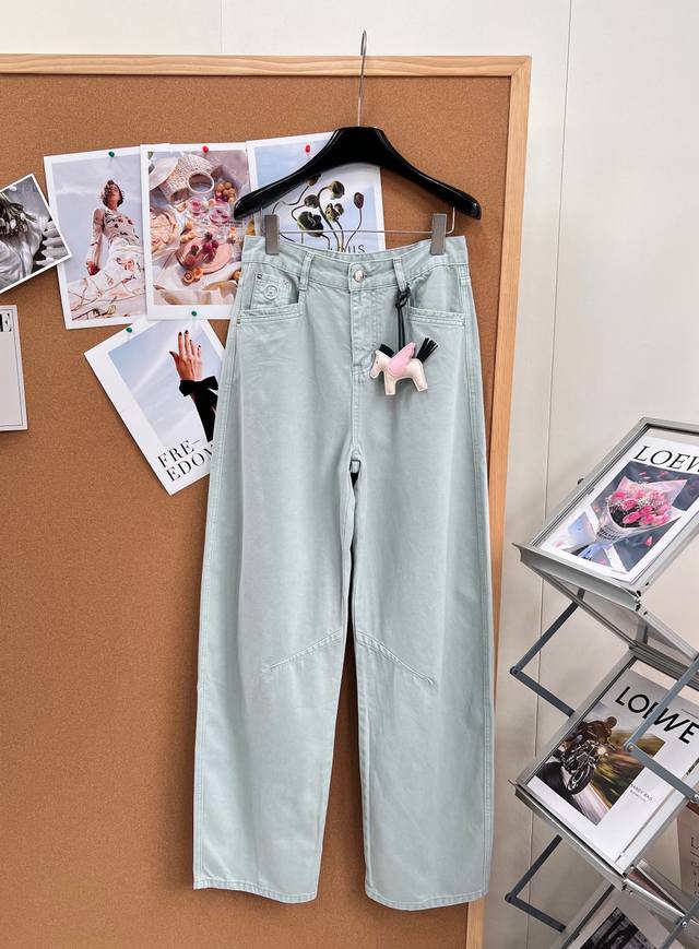 p240H家26春夏限定薄荷绿阔腿牛仔裤 打破常规牛仔沉闷色调，定制低饱和薄荷浅绿，自带春日治愈清冷感，温柔显白不挑皮，春夏穿搭氛围感天花板 精选重磅酵素水